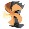 5 Blade Heat Powered Stove Fan Fireplace Fans Self Generating