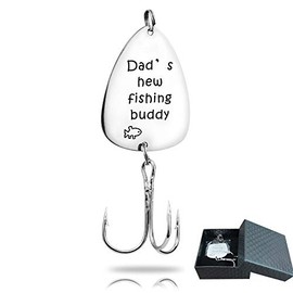 Gifts for Dad Fathers Day, Pregnancy Announcement Gift for Husband from wife, Dad's New Fishing Buddy Fishing Lure Christmas Birthday Gifts