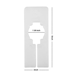 10 Pcs Closet Dividers, White Rectangular Closet Dividers Blank Clothing Rack Size Dividers with a Pen for Most Standard Closet Racks