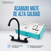 Mezcladora para Fregadero Palancas 8" Entre Orificios | Acero Inoxidable