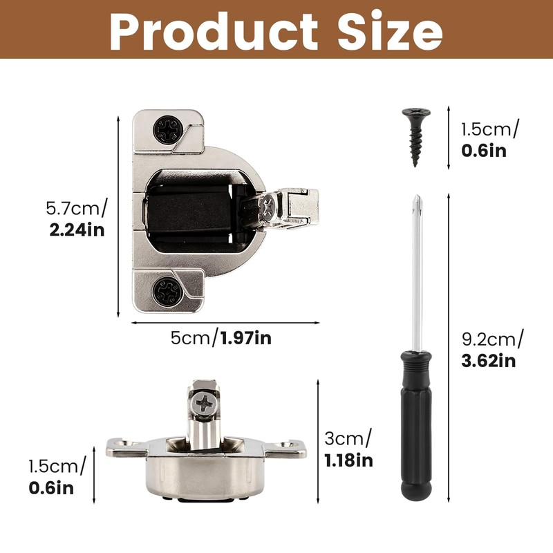 8 Pack Replacement for Blum 30.310-11.02 Cabinet Door Hinges, 110