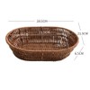 Nvanvmm Wicker Bread Basket, Tabletop Food Serving Trays, Handwoven Storage