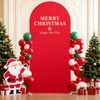 6FT Red Arch Cover - Polyester Fitted Wedding Arch Stand