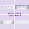 Clikuutory Modern Lighting 51 inch TV Stand with Large Storage