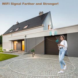 WiFi Extender Signal Booster - Internet Repeater for Home, Up to 1500 Sq.ft, 100+ Devices, Dual Band 5GHz/2.4GHz, 1200Mpbs Strong Signal Penetrability, Long Range Wireless Booster with Ethernet Port