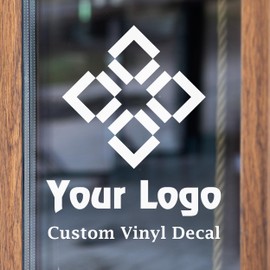 Custom Logo Decals - Vinyl Business Stickers - Custom Decals Stickers Vinyl for Windows, Walls, Glass - Branding for Business, Home, Office