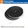 MAGZO Weather Stripping Door Seal, 1/4 Inch Wide X 1/8