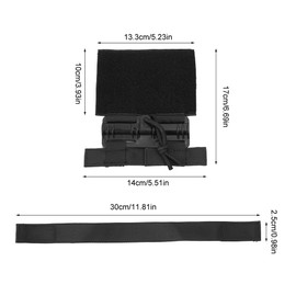 MiOYOOW Vest Quick Release Set, 1000D MOLLE Vest Removal Buckle Set with Hook Loop Fastener for Plate Carrier Hunting