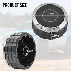 Power Knob Radio Display Volume Control Switch Fit for Toyota Tundra Compatible with Toyota Sequoia 2022-2025 with 14 Inch Replace Display 861280-C050 86128-AN010