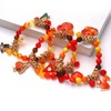 JERTOCLE 3Pack Thanksgiving Bracelets Beaded Stretch Fall Bracelets Pumpkin Turkey