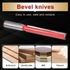 KATUR Long Straight Router Bit, Flush Trim Pattern Router Bit