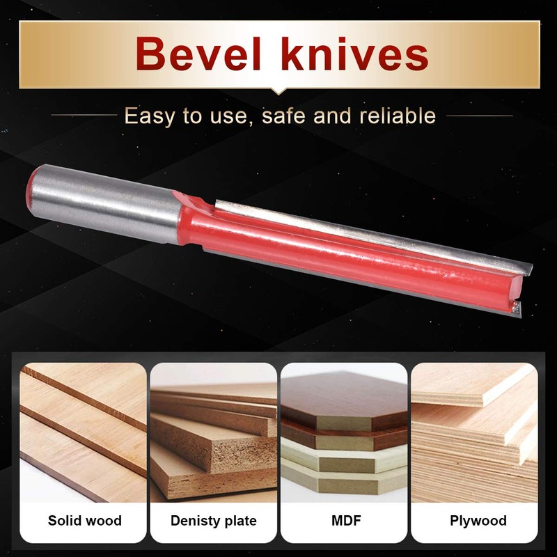 KATUR Long Straight Router Bit, Flush Trim Pattern Router Bit