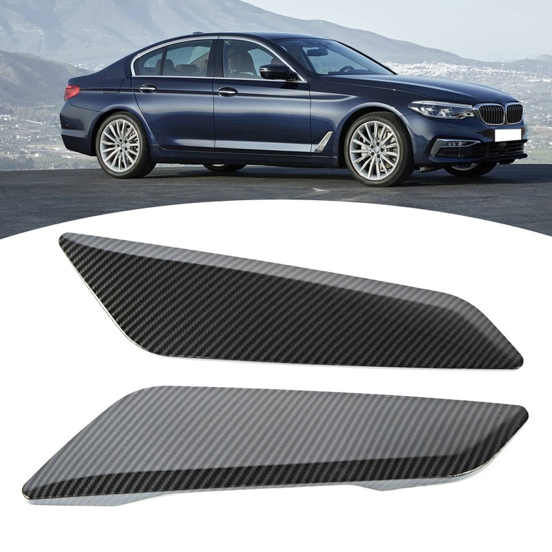 Car Fender Vents Decorative Cover Trim Carbon Fiber Style Fit