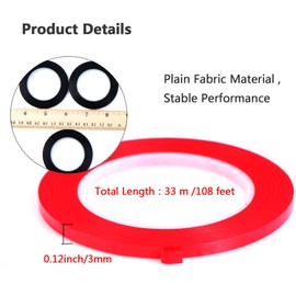 6 Stück 3 mm Breite Grafikschild Tape Grid Kunst Band Markierbänder Whiteboard Gridding Tape Selbstklebeband, 6 Farben