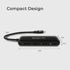 IOGEAR 4 Port USB-C Hub, USB 3.2 Gen 2, 10Gbps,