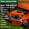 CheeMuii Mower Deck Gauge Wheels with Deck Brackets Kit 4