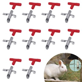 PAVIKE Small Animal Water Supply Nipple Automatic Water Supply Nipple 10pc Rabbit Automatic Water Supply Nipple Dental Water Supply Nipple Stainless Steel Material Rabbit Bunny Guinea Pig Ferret Mouse