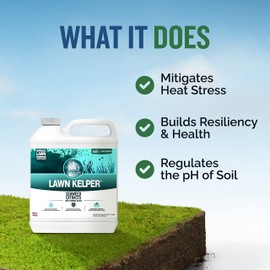 Turf Titan Lawn Kelper Hose End – Lawn & Plant Fertilizer - Liquid Fertilizer with Seaweed Kelp Extract for Lush, Greener Grass - Safe, Non-Toxic Seaweed Fertilizer – Covers Up to 8000 Sq Ft