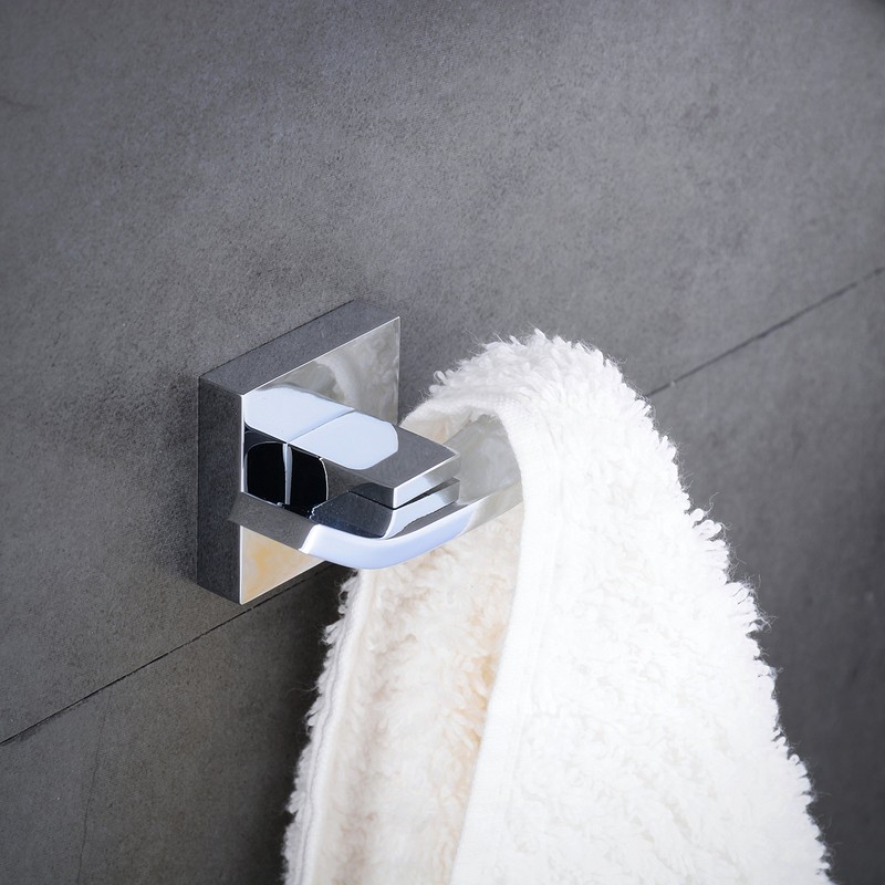 Kelelife Wall Mounted Robe Hook Brass Bathroom Double Towel Hook