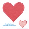 PATIKIL Iron on Patches 3 Pack Heart Shape Patches Embroidered