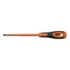 Bahco 623-3-100 Insulated Slotted Screwdriver, Black/Orange, 180 mm