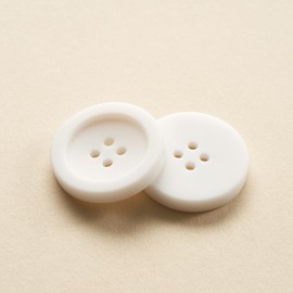 NeoBusy Buttons - Buttons for Cardigans, 5 Sizes of 100 Pcs Versatile Buttons for Crafting, Knitting, DIY Projects and Holiday Decoration (White)