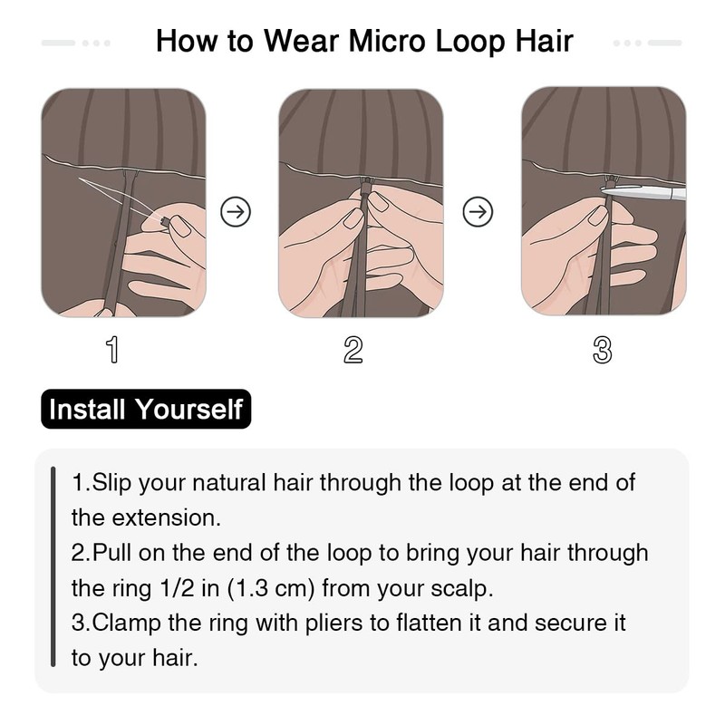 SUYYA Extensiones De Pelo Micro Loop Cabello Humano Real Rubio