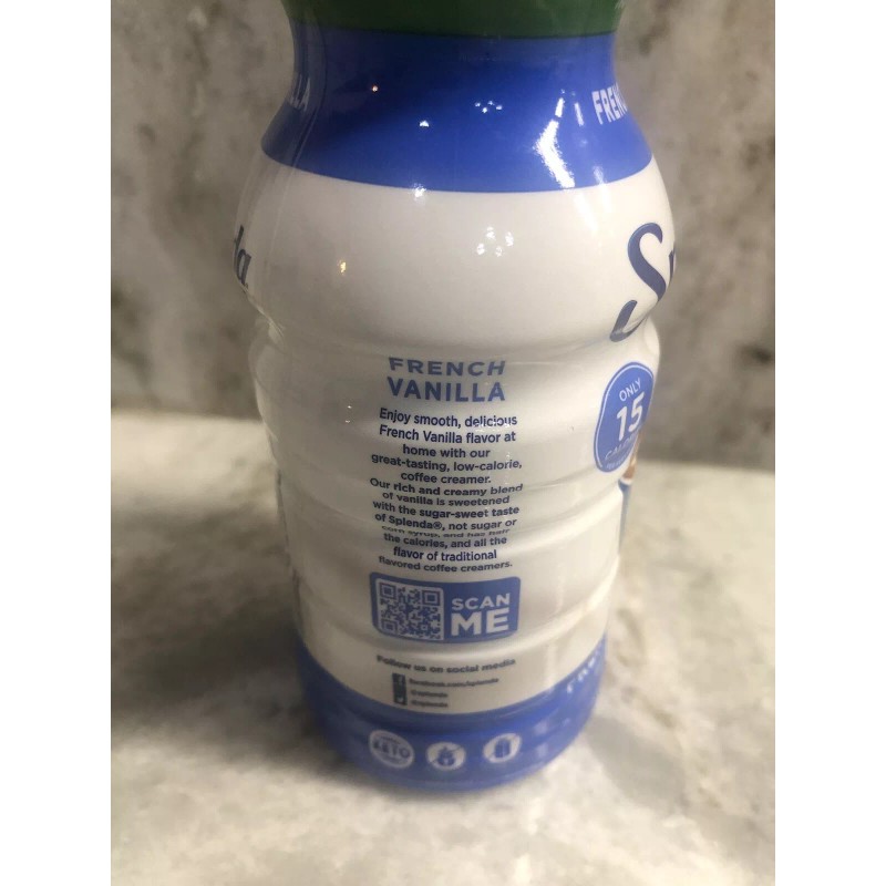 Splenda Coffee Creamer-No Sugar/Corn Syrup-French Vanilla 8floz(1Bottle)