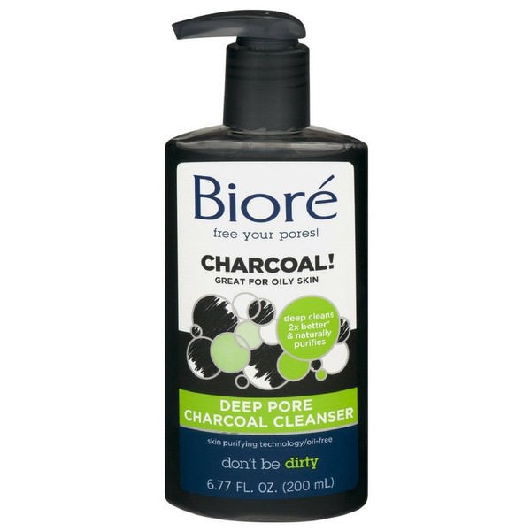 Biore Deep Pore Charcoal Cleanser 6.77 oz (Pack of 10)