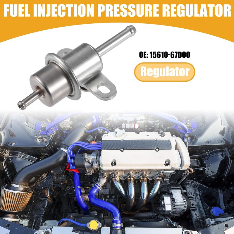 Partuto Fuel Injection Pressure Regulator - for Suzuki Silver Tone