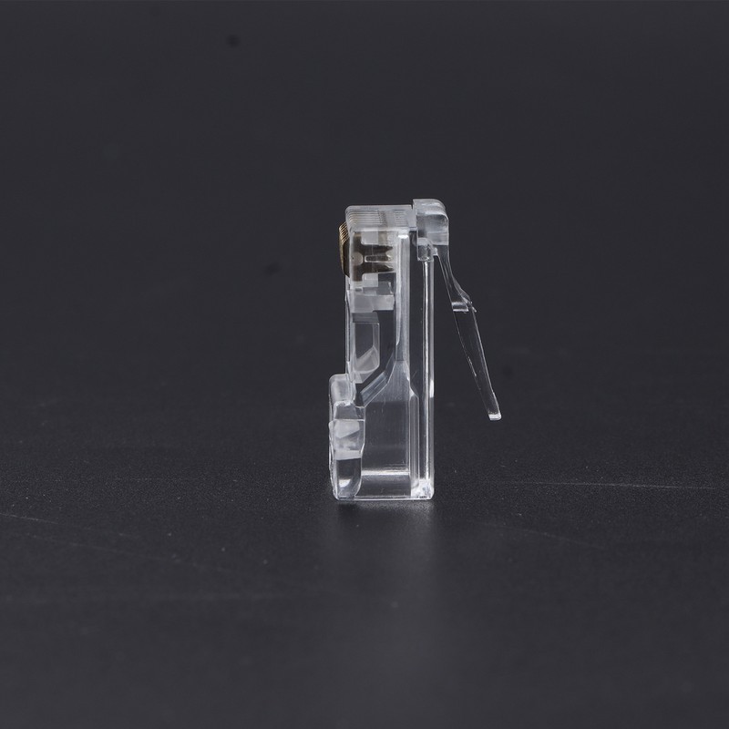 100Pcs Network Crystal Heads Gold Plated Strong Toughness Cable Connectors
