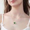 Elfgrass Heart Pendant Necklace for Women S925 Sterling Silver Natural