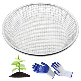 YEENIM Sand Soil Compost Sifter for Gardening, Rocks Dirt Sieve for 5 Gallon Bucket (1/4 Inch)