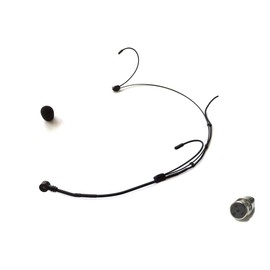 Ultra Lightweight Black Unidirectional Headset Microphone for Shure Wireless Transmitters_Adjustable Left/Right Boom