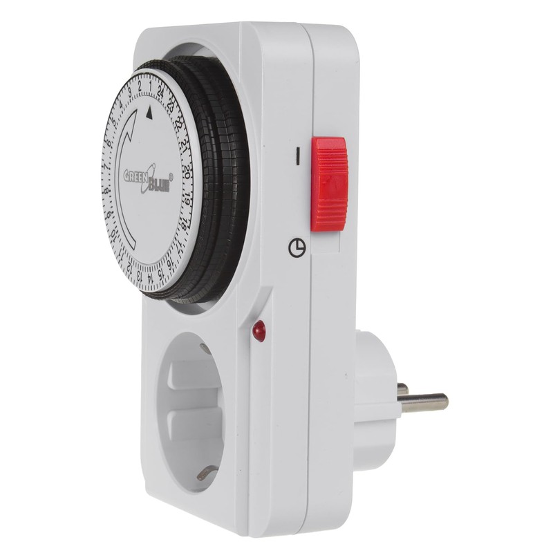 Green Blue GB360 F Mechanical Timer Switch, Socket, Analogue Timer,