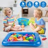 REMOKING Kid Toys 52PCS Fishing Game,Magnetic Toys with Ocean Sea
