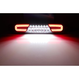 iJDMTOY Dark Red Lens C-Shape Ring Full LED High Mount Third Brake/Clearance Light Assembly Compatible with 2007-2014 Silverado/Sierra 1500 2500 3500, 2009-2010 H3T