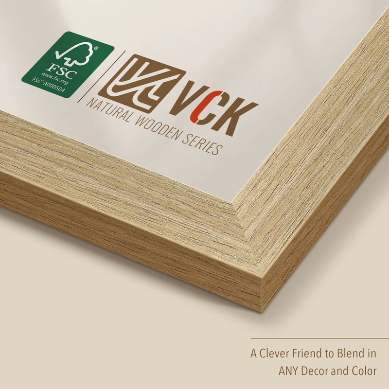 VCK 24x30 Poster Frame Set of 3 - Oak, Natural