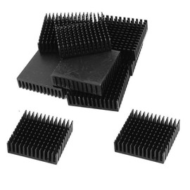 Nxtop 12 Pcs Aluminium 40 x 40 x 11mm Square Heatsink Cooling Cooler Fin Black