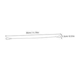 FUNOMOCYA 20pcs Stainless Steel Safety Cable with Loops Wire Rope for Secure Item Fastening Versatile Use Construction Sites and Stages Enhanced Antidrop Design for Added Safety
