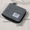JEMINAL Casual Wallet, Short Zip Wallet, Youth, Men's, Women's, Tide