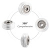SIMAX3D 26PCS 3D Printer Wheel,Polycarbonate Plastic POM Rolle Linear Bearing
