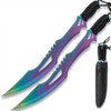 Titanium Guardian Twin Machete Set with Sheath | 11” Stainless