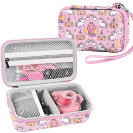 Leayjeen - Funda para cámara compatible con cámara de video digital impermeable para niños, color rosa