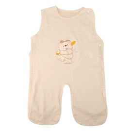 Baby Sleeping Bag Children Sleeveless Sleepsack Anti Kick Newborn Toddler SleepsuitBaseball Bear Thin Cotton XL