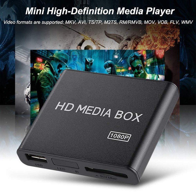 Richer-R HD Media Player, Full HD Media Box, Mini 1080P,
