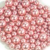 Cusmation 300 Pcs Rosegold Polished Floating Beads & 1600 Pcs