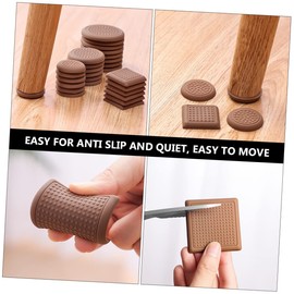 SHINEOFI 8pcs Non Slip Furniture Foot Pads Skid Table and Chair Cushion Protectors for Hardwood Floors Multipurpose Mat for Home Use