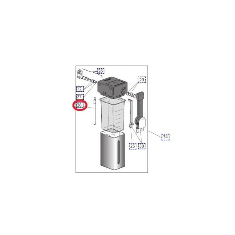 Milk Suction Intake Aspiration Tube Pipe Compatible With De'Longhi Coffee