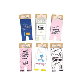 The Wine Box Celebration Cover, 10-Inch, Decorative Cover for All Occasions, 6 Pack